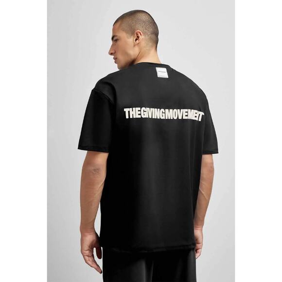 THE GIVING MOVEMENT T-Shirt Mens Size 2XL/3XL Black Sustainable Stretch Casual - Picture 1 of 11